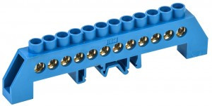 IEK шина N "Ноль" (нул.) в комб DIN-изол "Стойка" ШНИ-8х12-12-КС-С