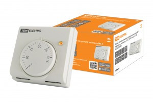 TDM термостат (терморег.) мех. ОУ НТ-1, для ИК обогреват. 10А, +5.. +30C БЕЛЫЙ SQ2503-0009
