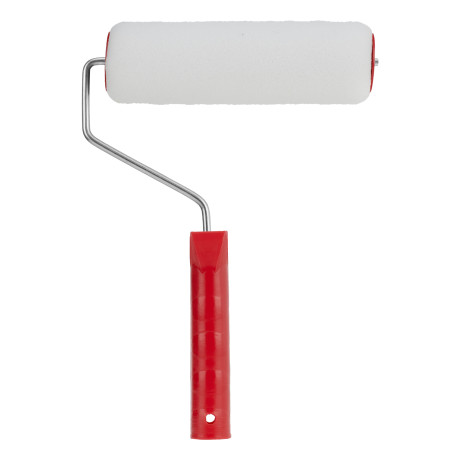 Валик "Поролон", в сборе, 200 мм, D 48 мм, D ручки 6 мм, крепление шплинтом Сибртех