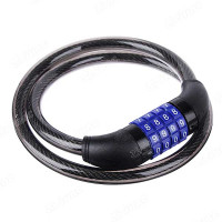 Замок трос для велосип. кодовый 12*800 мм 427 468-051