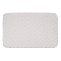VETTA Коврик для ванной, вельвет, губка 0,8 см, полиэстер, 40х60 см, плитка, молочный