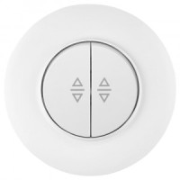 Bylectrica РЕТРО ПРОВАНС круг Выкл. проходной 2 кл. СУ  белый, (С6+6 10-2463)