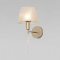 Eurosvet св-к бра E14 1x40W 213х165х350 золото мат./беж. Charuel 60148/1 Умный дом a064943