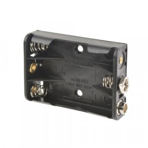 Батареечный отсек Robiton Bh3xR03 с разъемом для "Кроны", 16497