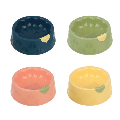 VETTA Миска для домашних животных пластмасса, 8х16 см, 550 мл, с листиком