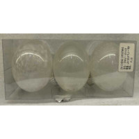 Шар YWJ-5013 3 шт 8 см "Морозный узор" Жемчуг(98)