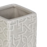 VETTA Стакан для ванной комнаты, керамика, 6x6x12,5 см, орнамент, беж