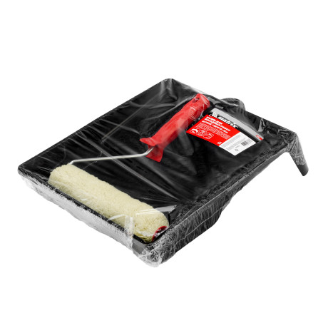 Набор, валик для фасадных работ синтетический, 250 мм, ворс 18 мм, D 36 мм, РАС, кювета 330 х 350 мм Matrix