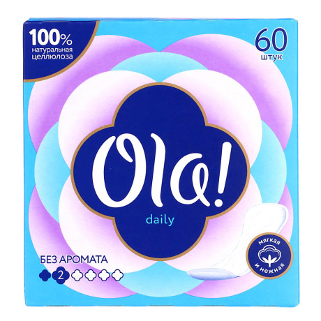 Прокладки ежедневные Ola! DAILY, к/у, 60 шт.