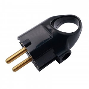 Bylectrica вилка В16-336 16А 250В (AБС-пластик, латунь, земля, с ушком, черная) Минск