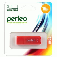 Флэш-диск USB 16GB Perfeo C04 Red