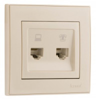 Lezard RAIN роз. компьют/телеф. СУ 1 мест. жемчужно-бел. металлик (корпус PC) 703-3030-143