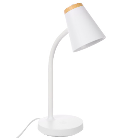 BY Светильник переносной настольный Элеганс,14LED, 5Вт, 300Лм,4000K,230В, кабель 1.6м, пластик,белый