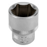 Головка торцевая, 23 мм, шестигранная, CrV, под квадрат 1/2 Stels