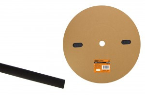 TDM ТУТнг 12/6 термоусадка ТУТ черная цена за 1м (100 м/уп.) (100!) SQ0518-0028