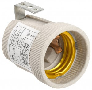 IEK Патрон Е27 с держателем, керамический Пкр27-04-К63 EPC15-04-01-K01