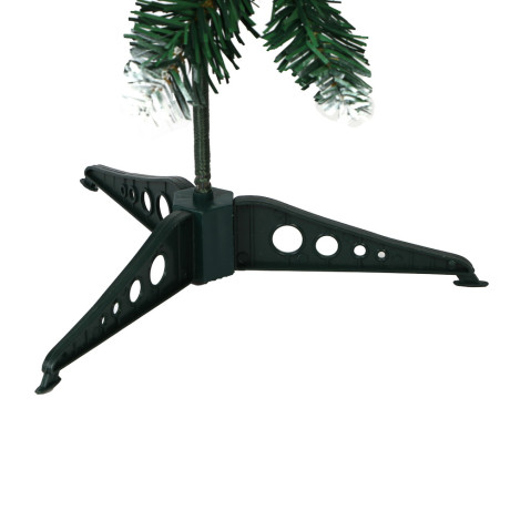 Ель искусственная с заснеженными кончиками и шишками 80см, 102 ветки, ПВХ, 26-25