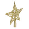 СНОУ БУМ Наконечник на елку “Звезда” 17,5 см, глиттер, золото, пластик