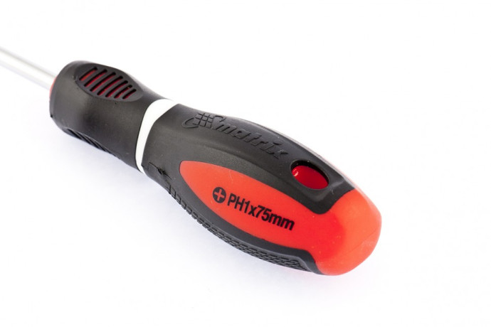 Отвертка "Era", PH1х 75 мм, CrV, трехкомпонентная рукоятка Matrix