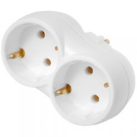 Bylectrica разветвитель (тройник) 2роз. 16А белый (линейный, земля) РВ16-373