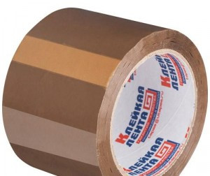 Клейкая лента упаковочная 75х66 коричневая 47мкр. Россия 27257