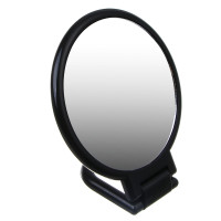 Зеркало настольное складное тм ЮНИLOOK Леон, зум х1,х2, пластик, стекло, 15,5х9,3х0,8см, черный
