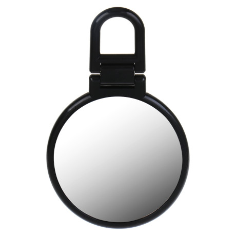 Зеркало настольное складное тм ЮНИLOOK Леон, зум х1,х2, пластик, стекло, 15,5х9,3х0,8см, черный
