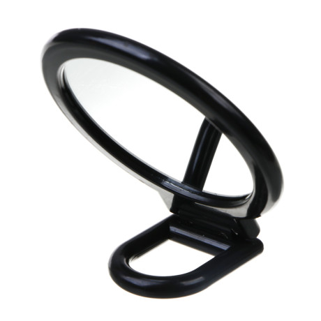 Зеркало настольное складное тм ЮНИLOOK Леон, зум х1,х2, пластик, стекло, 15,5х9,3х0,8см, черный