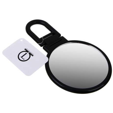 Зеркало настольное складное тм ЮНИLOOK Леон, зум х1,х2, пластик, стекло, 15,5х9,3х0,8см, черный