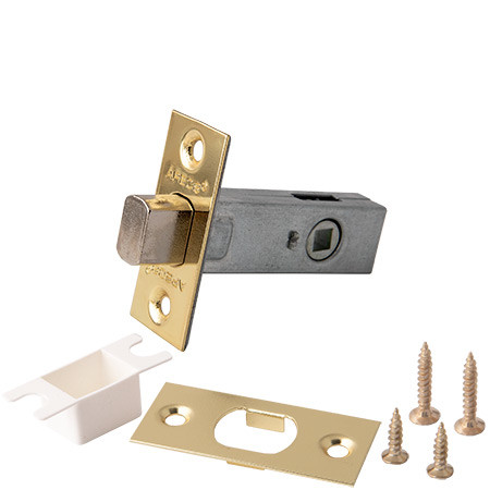 Задвижка врез Apecs L-0126-G (золото) межкомнатная (под квадрат 6мм)  \12