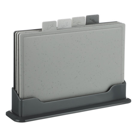 SATOSHI Набор досок разделочных на подставке 5пр, 30х22см, пластик