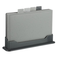 SATOSHI Набор досок разделочных на подставке 5пр, 30х22см, пластик