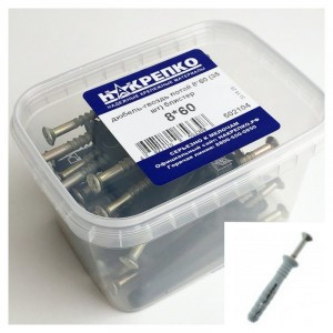 Дюбель-гвоздь потайной 8*60 (35 шт EC) НАКРЕПКО 502104