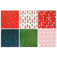 Бумага тм СНОУ БУМ подарочная, 70x100 см, 70 г односторонняя, 6 диз., арт.3