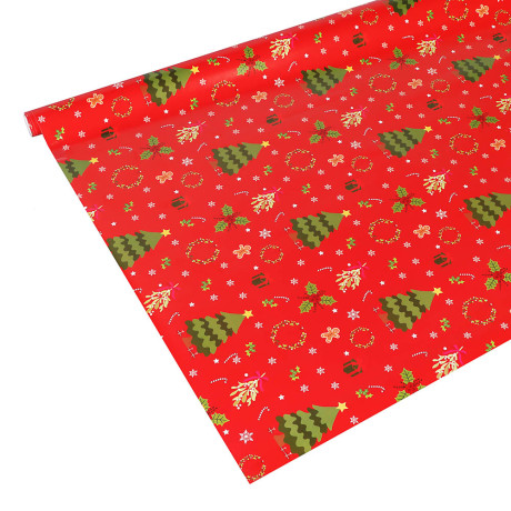 Бумага тм СНОУ БУМ подарочная, 70x100 см, 70 г односторонняя, 6 диз., арт.3