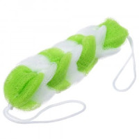 Мочалка для душа, косичка, 22х5 см (42х5 см с ручками), 5 цветов Банные штучки