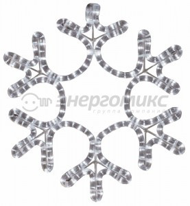 Фигура (дюралайт) "Снежинка" 45*38см, белый, IP44 501-212 Neon Night