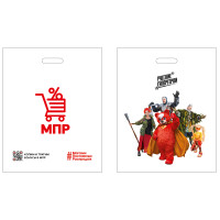 Пакет п/эт МПР BY Русские Супергерои 41х39, с вырубной ручкой, укрепление &quot;рейтер&quot;