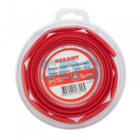 REXANT Трубка термоусадка ТУТ 5/2,5 мм красная, l ролика=2.44м (8ft) BL 29-0024