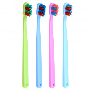 Зубная щетка, пластик, средняя жесткость, индекс 5, степень 6&lt;G&lt;9, 4 цвета, ФМ22-01