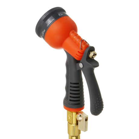 INBLOOM Шланг для полива растягивающийся, 22м, 8 реж., ТПЭ, полиэстер, алюминий, пластик