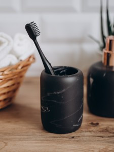 Стакан д/зубных щеток Marble, полирезин 75200 Master House