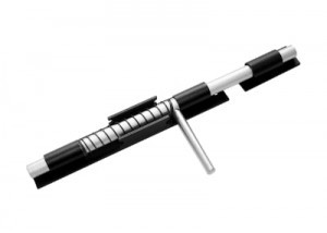 Засов Домарт ДОБРЫНЯ  300мм с пружинойчерный) d-20мм5)