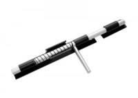 Засов Домарт ДОБРЫНЯ 300мм с пружинойчерный) d-20мм5)