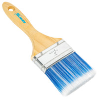 Кисть плоская &quot;Евро&quot; 3&quot;, искусственная щетина, деревянная ручка MTX