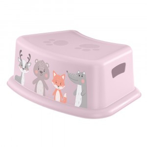 Подставка детская с декором розовый 431316505 Бытпласт