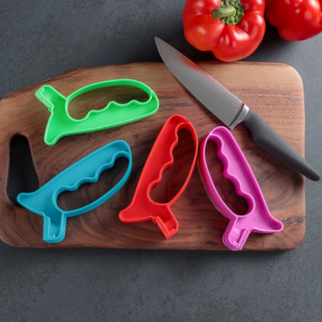 Ножеточка "Рыбка" 13,5х6,5х2,5см, вольфрамовая сталь, полипропилен