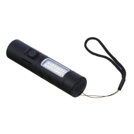 ЕРМАК Фонарь рабочий, 6 режимов, 1200мАч, зарядка Type-C, красный свет, 118х28 мм