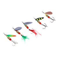 AZOR FISHING Набор вращающихся блесен 4,0гр, в коробке 5шт