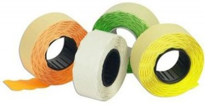 этикет лента 21,5х12 оранж прям 1000шт/рул 10рул/уп 72141